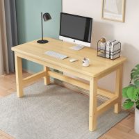 原木单桌子(无漆) 长60宽40高75 实木电脑桌儿童学习桌写字桌椅书桌简易小型办公木桌子学生课桌椅