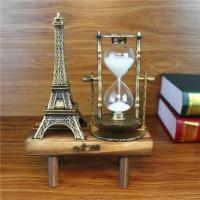 长凳铁塔沙漏金色(无音乐无闪灯) 彩纸包装+免费刻字 创意生日礼物沙漏摆件教师节送女朋友男生客厅书桌装饰品老师闺蜜