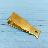 单个(尺寸1.6*5.6CM) 拔胡子神器铜的拔毛夹子男用镊子胡夹子胡须夹男士夹胡子镊子