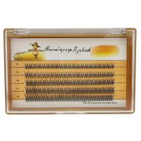 一盒睫毛 五排混装鱼尾睫毛 混装鱼尾睫毛分段式单簇朵毛C翘睫毛套装自然仿真嫁接仙子假睫毛