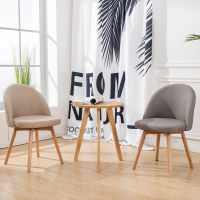 单张搭配桌子(没有椅子) 北欧椅子实木餐椅现代简约家用卧室凳子靠背化妆椅学生电脑书桌椅