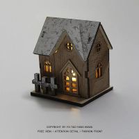 成品圣诞小屋三个(无罩+无工具+灯) diy小屋小猫日记手工迷你小房子别墅拼装模型生日礼物女创意玩具