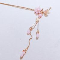 粉色单插 汉服古风簪子盘发流苏发簪步摇仙气古代汉服少女百搭款配饰发饰品