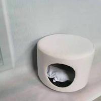 白色无腿款 创意凳子猫窝猫房子猫别墅半封闭成幼猫咪窝泰迪狗狗窝宠物窝用品