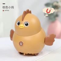 棕色小萌鸡 [充电版]收藏送螺丝刀 可爱摇摆小鸡儿童磁性宝宝电动会跑动物鸭子摇摆小分队男女孩玩具