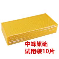 中蜂巢础试用装(10片) 中蜂巢础意蜂巢础蜂蜡片蜂箱全套养蜂工具蜜蜂巢脾深房巢础基巢皮