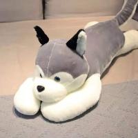 不穿衣服款 50厘米[收藏送玫瑰花] 狗狗抱枕公仔哈士奇毛绒玩具生日礼物女生布娃娃儿童玩具抱着睡觉