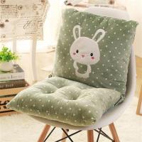 萌兔豆绿 防滑-夏季透气(靠垫+坐垫连体)可 科目二三专用便携考抱枕一体学车坐垫加厚靠垫垫练车靠垫实用特价