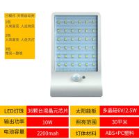 36灯无灯杆-三模式(白) 太阳能灯家用防水人体感应灯户外庭院天黑自动亮超亮LED照明壁灯