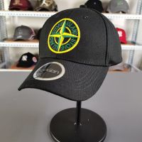 黑色彩标 stone island 石头岛遮阳弯檐帽 休闲男棒球帽女鸭舌帽情侣帽子潮