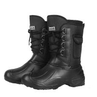 黑色[轻薄款] 38 户外冬季钓鱼鞋保暖防水冬钓棉鞋加绒雪地靴棉靴矶钓鞋防寒钓鱼靴