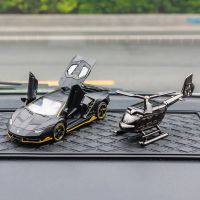 热破磨砂黑+直升机黑 加长垫 车载香水香薰太阳能汽车摆件直升飞机锌合金车模型个性装饰用品