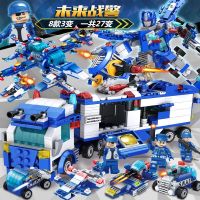 8合3蓝色战警[] 兼容乐高积木拼装玩具益智儿童拼图男孩乐高匹配军事坦克飞机大炮