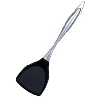 麦饭石炒锅套装硅胶铲 韩国锅铲硅胶铲子不粘锅专用护锅铲不锈钢厨具耐高温炒菜铲子硅胶