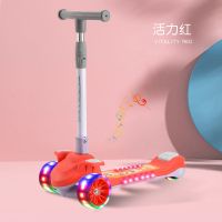 红色加大+悍马闪光轮+灯光音乐 儿童滑板车1-2-3-6岁8以上小孩踏板可坐男童女童宝宝滑滑溜溜车