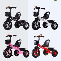 高配实心轮[颜色备注] 儿童三轮车脚踏车小孩脚踏车2-6岁手推车自行车儿童脚蹬车1-3-5岁