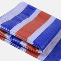 120加厚彩条布 2米宽X1米长 加厚防水布装修防晒塑料三色彩条布花油布篷布帆布户外遮阳防雨布