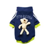 S(3-5斤) 雪纳瑞衣服春秋冬装棒球服外套小熊抓绒卫衣泰迪柴犬金毛斗牛衣服