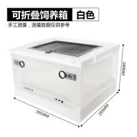白色可折叠饲养箱 爬宠饲养箱保温箱蛇蜥蜴蜘蛛仓鼠笼子可折叠宠物笼非洲迷你刺猬箱