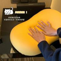 猫肚枕700g一只装 猫肚皮枕头芯套装一对记忆棉成人护颈家用带枕套单人一只颈椎枕芯