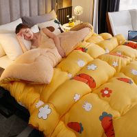 升级加厚速暖冬被-萝卜黄 100*150cm午休被[2斤 10斤羊羔绒被子冬被芯保暖加厚单双人春秋宿舍学生被褥被