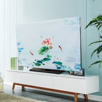 荷花 32寸(76*48cm) 液晶电视机盖巾壁挂式台式电视机防尘保护罩55寸60寸65寸47寸盖布