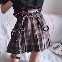 [黑色爱心背带]单拍 腰带女ins链条辣妹装饰朋克背带腰链裤链子配饰jk裙子饰品裙皮带