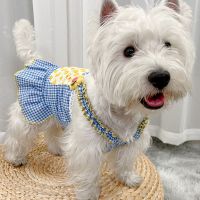 天空蓝 XS[2-4斤]旗舰品质 狗狗连衣裙猫咪衣服薄款猫夏季狗公主裙夏小狗背心小猫裙子小型犬