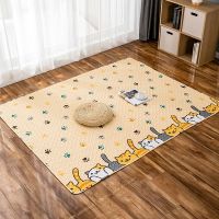 优倍滋官方+喵喵乐园-黄 70*70cm 宠物猫咪狗狗猫专用用品垫子春夏秋冬四季通用耐咬地毯地垫睡觉用