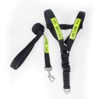 泡棉垫款黑色带反光贴 XS建议10-15斤 萨摩金毛大型犬胸背带狗狗牵引绳德牧阿拉斯加反光狗链牵引带狗绳