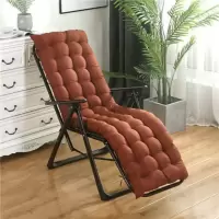 [棉垫]咖啡色 长125cm 宽50cm 厚8cm 加厚椅垫秋冬通用摇椅躺椅逍遥椅竹沙发坐垫折叠椅垫子睡藤椅棉垫