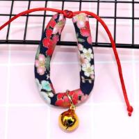 和风圆铃铛-藏青 XS建议脖围15-20cm 宠物铃铛项圈狗项链身份牌名牌脖圈防虫防虱子跳蚤圈宠物用品