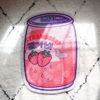 草莓汽水 [40*60CM] 创意猫垫子猫垫耐抓防溅落砂垫宠物餐垫防水防滑猫砂垫防带出可爱