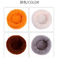 毛绒小圆垫[直径12CM四色可选] 均码[仓鼠刺猬蜜袋鼯等小宠专用] 小型宠物窝仓鼠窝刺猬龙猫鹦鹉笼荷兰猪蜜袋鼯睡袋外出