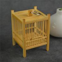 单格蝈蝈笼(带竹皮) 老师傅制作全竹蝈蝈笼子扎嘴笼排笼单格双格三格四格六格九格排