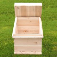 1.1厚49*30*26cm无隔板 蜂箱全套蜜蜂箱带框巢础中蜂蜂箱煮蜡杉木养蜂工具成品蜂巢框平箱