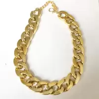 金色 塑料款 总长35cm 泰迪巴哥法斗狗狗金链子猫咪金项链宠物饰品土豪大金链子宠物项圈