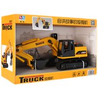 林达8069履带挖掘机(音乐故事) 大号挖掘机玩具车挖土机挖挖机儿童工程车男孩宝宝推土机勾机模型