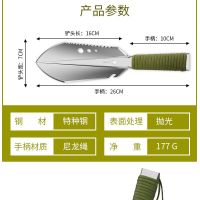 绿色手绳把柄+铲套 多功能赶海户外小铲子小手铲军工铲工兵铲挖菜园艺种花盆景铁锹