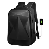新款大容量黑 15.6 电脑背包硬壳17.3寸游戏本电竞双肩背包15.6寸外星人高端电脑包