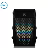 Dell/戴尔 黑色反光双肩包 17寸 电脑包游戏双肩背包17寸笔记本电脑包大容量发光炫彩便携背包
