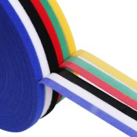 黑色 10.0mm[25米] 50米魔术贴理线带理线器绑线绕线耳机数据线收纳扣束线带捆绑带