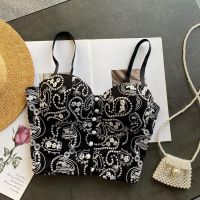 黑色 S 复古重工刺绣内衣时髦小吊带背心女式内搭打底性感演出服上衣潮