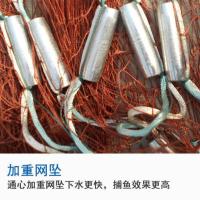 加重通心钢坠 单独一条网衣尼龙线 传统手撒网手抛网轮胎线铅坠撒网捕鱼网旋网抡网打渔网易抛网渔网