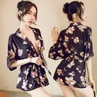 均码80-130斤 02米色和服 日本和服女睡衣情趣内衣女超骚激情免脱高潮浴袍性感极度诱惑夫妻