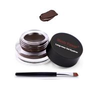 1个棕色眼线膏[送刷子裸装] 送刷子 双色眼线膏棕色+黑色不晕染防水不脱妆持久眼线笔眼线胶笔