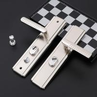 [把手]无锁体无锁芯 左内开 防盗门锁套装锁具家用通用型天地锁把手大门木门室内老式面板手柄