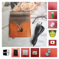 北美松木 17音板式原木免调音+10礼包 21拇指琴卡林巴琴初学者17音便携式乐器礼物入门琴谱21音手指琴