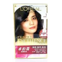1 自然黑色 LOREAL卓韵霜染发剂优媚护发黑发染发膏霜健康遮白发氨基酸