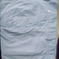 浅湖蓝色 湖蓝色平纹(偏浅)偏大一码 160/80A 工作服裤子男女耐磨薄款透气工装裤春夏季机修汽修工厂蓝色劳保裤